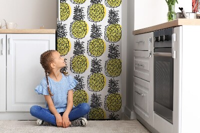 Adesivo magnetico per frigo Modello di ananas