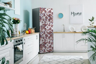 Adesivo magnetico per frigo Motivo paisley con elefante