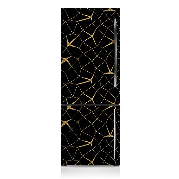 Pannello magnetico per frigorifero Mosaico oro e nero