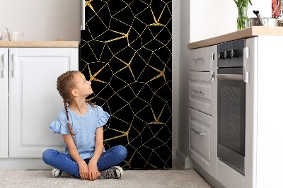 Pannello magnetico per frigorifero Mosaico oro e nero