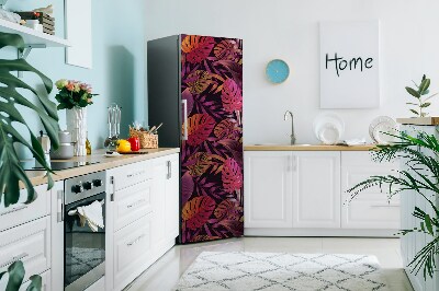 Adesivo magnetico per frigo Giungla viola