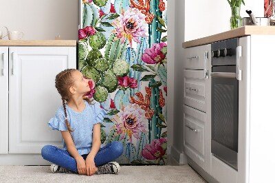 Cover magnetica per frigo Fiori di cactus