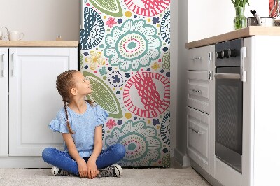 Cover magnetica per frigo Fiori colorati