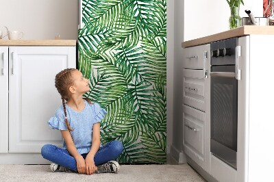 Adesivo magnetico per frigo Foglie esotiche