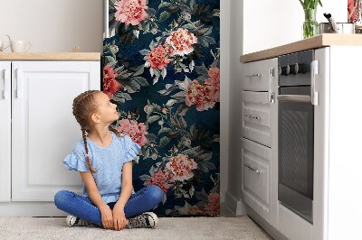 Adesivo magnetico per frigo Peonie rosse