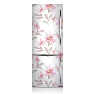 Adesivo magnetico per frigo Fiori rosa