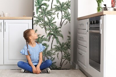 Adesivo magnetico per frigo Tropici e palme