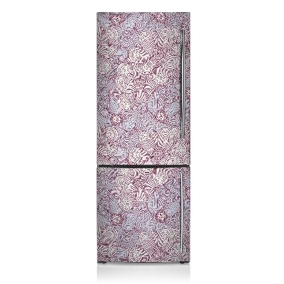 Cover magnetica per frigo Fiori scarabocchiati