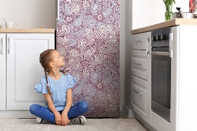 Cover magnetica per frigo Fiori scarabocchiati