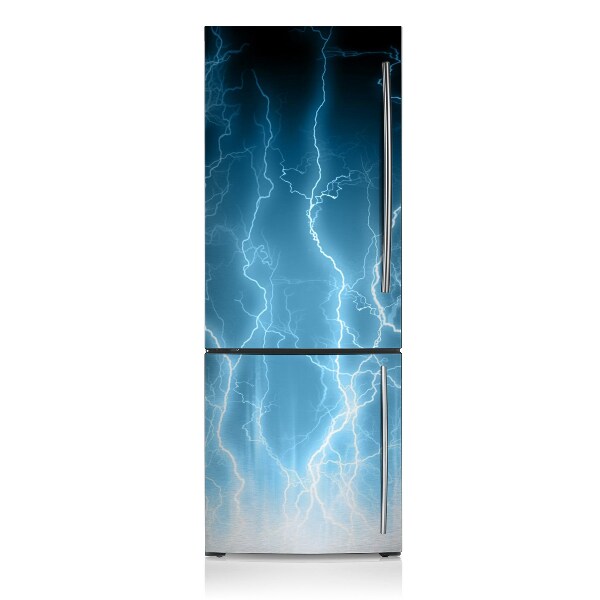 Adesivo magnetico per frigo Fulmine blu