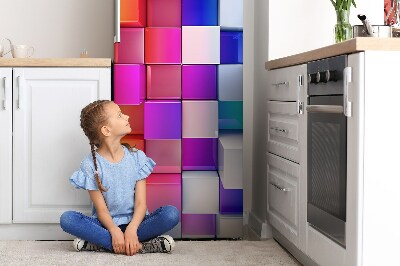 Adesivo magnetico per frigo Astrattamente colorato