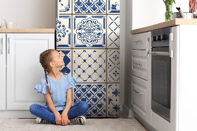 Pannello magnetico per frigorifero Piastrelle blu