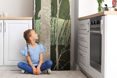 Cover magnetica per frigo Alberi