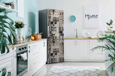 Cover magnetica per frigo Piastrelle in stile Boho