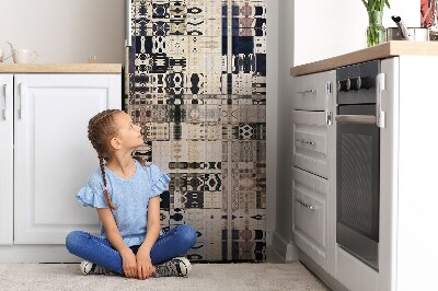 Cover magnetica per frigo Piastrelle in stile Boho