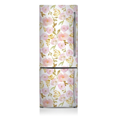 Adesivo magnetico per frigo Fiori rosa