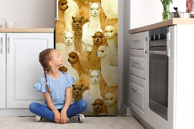 Adesivo magnetico per frigo Alpaca