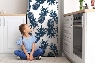 Cover magnetica per frigo Ananas grigio