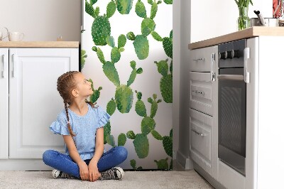 Cover magnetica per frigo Cactus dipinto