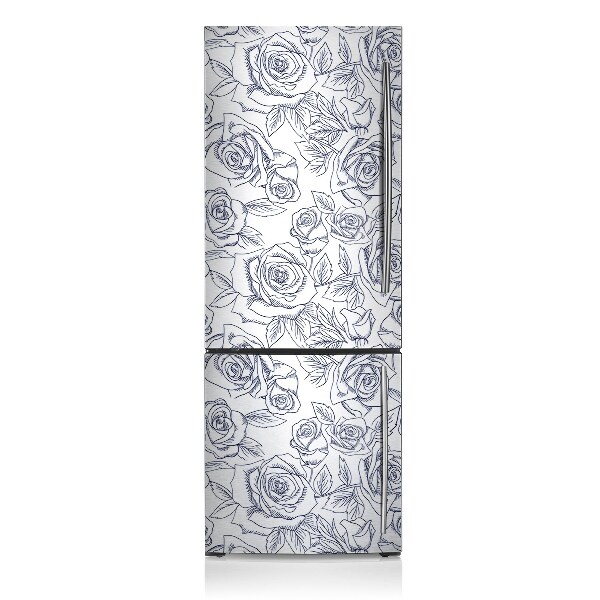 Cover magnetica per frigo Rose blu