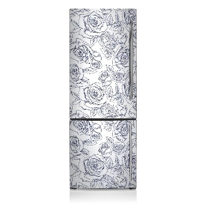 Cover magnetica per frigo Rose blu