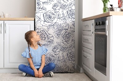 Cover magnetica per frigo Rose blu