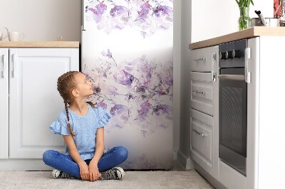 Copertura per avvolgere il frigorifero Astrazione floreale