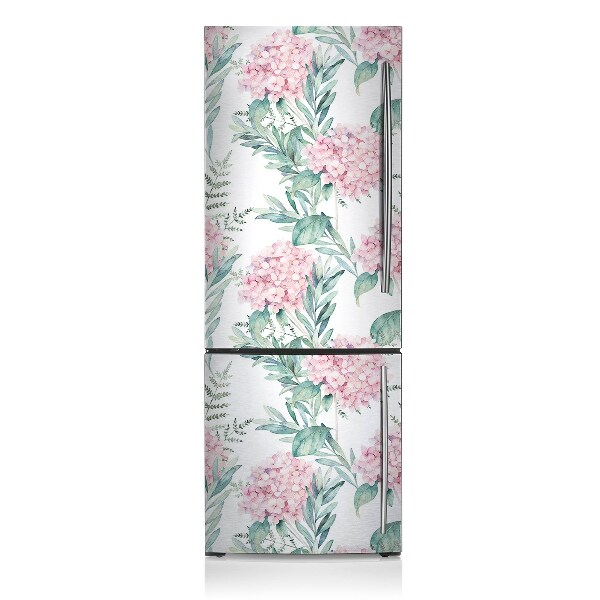 Cover magnetica per frigo Fiori rosa brillante