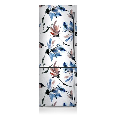 Cover magnetica per frigo Fiori ad acquerelli