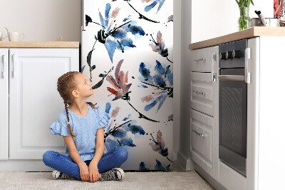 Cover magnetica per frigo Fiori ad acquerelli