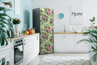 Adesivo magnetico per frigo Fiori tropicali