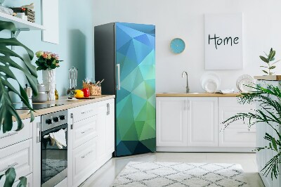 Copertura per avvolgere il frigorifero Blu astratto