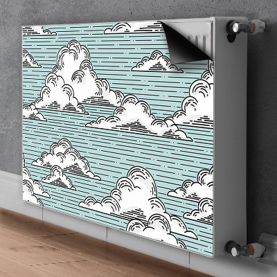 Pellicola magnetica per radiatore Disegno delle nuvole