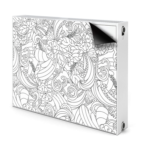 Cover magnetica per radiatore Pattern doodle