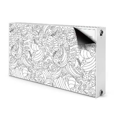 Cover magnetica per radiatore Pattern doodle