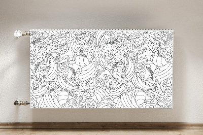 Cover magnetica per radiatore Pattern doodle