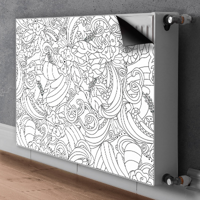 Cover magnetica per radiatore Pattern doodle