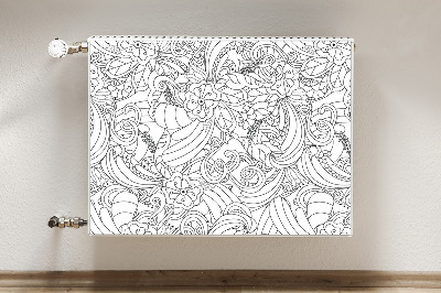 Cover magnetica per radiatore Pattern doodle