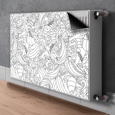 Cover magnetica per radiatore Pattern doodle