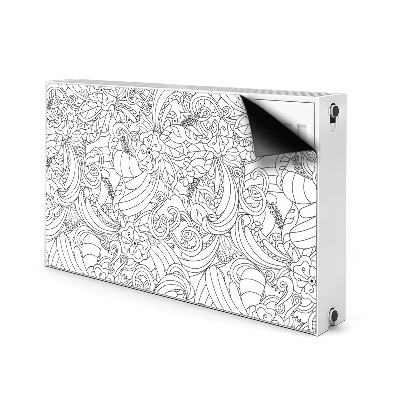 Cover magnetica per radiatore Pattern doodle