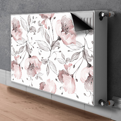 Pellicola magnetica per radiatore Poppies pastello