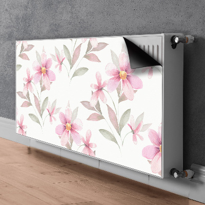 Pannello magnetico per radiatore Fiori rosa