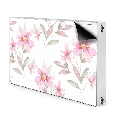 Pannello magnetico per radiatore Fiori rosa