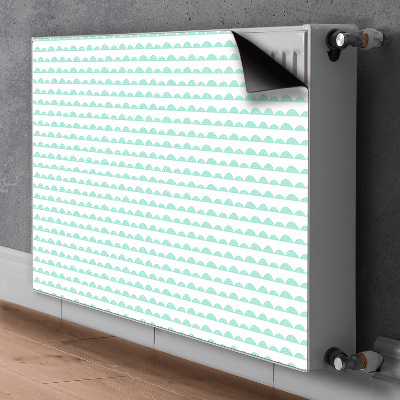 Adesivo magnetico per radiatore Colline verdi