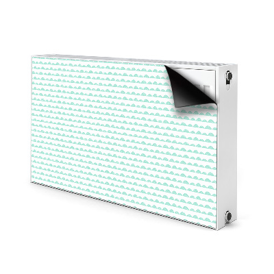 Adesivo magnetico per radiatore Colline verdi