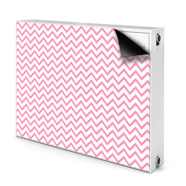 Cover magnetica per radiatore Zigzag rosa