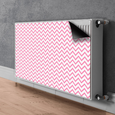 Cover magnetica per radiatore Zigzag rosa