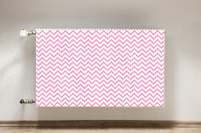 Cover magnetica per radiatore Zigzag rosa