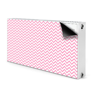 Cover magnetica per radiatore Zigzag rosa