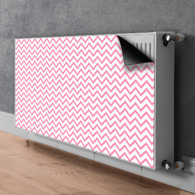 Cover magnetica per radiatore Zigzag rosa